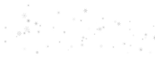 Magical Snowfall: Brilliant 3D Illustration Showcasing Descending Christmas Snowflakes