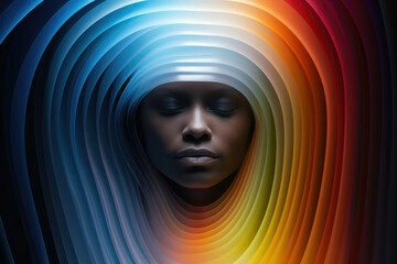 Woman female model portrait fashion beauty face background art young head style person