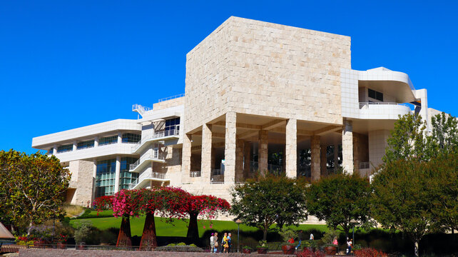 Los Angeles, California &ndash; November 2, 2023: view of The Getty Center Museum located at 1200 Getty Center Dr, Los Angeles