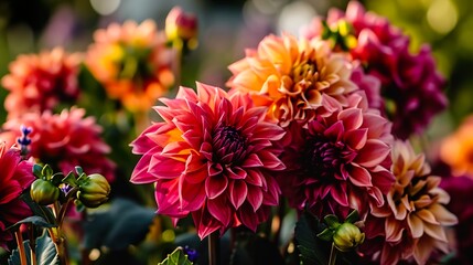 red dahlia flower