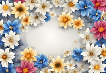Fototapeta na wymiar Flowers, wallpaper with beautiful flowers for decoration, v2