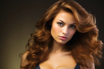Fototapeta premium A glamour model studio shot.