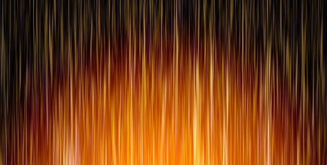 Abstract lights stripes background. Vertical irregular colorful stripes of sunset colors on black