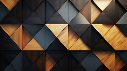Obraz premium Geometric Elegance: Intricate geometric patterns forming a visually appealing abstract backdrop, leaving room for product displays or text, Background, Copy Space