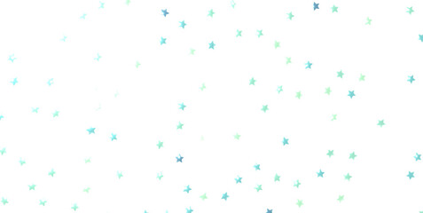 blue stars confetti on gray background. Christmas or winter festive background