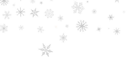 Festive Snow Drift: Captivating 3D Illustration of Descending Christmas Snowflakes