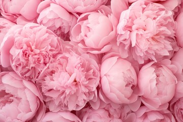 Background of pink peony flowers - obrazy, fototapety, plakaty