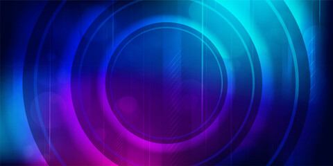 Digital technology futuristic internet network connection blue purple background, abstract cyber information communication, Ai big data science, innovation future tech, line dot illustration vector