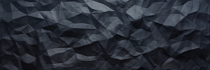 Black stone 3d wall background. Dark brutal wallpaper - obrazy, fototapety, plakaty