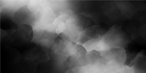 White Black liquid smoke rising,before rainstorm realistic illustration. background of smoke vapecumulus cloudsbackdrop design,sky with puffy. isolated cloud,mist or smog fog effect realistic fog or m - obrazy, fototapety, plakaty