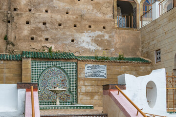 The historical Jewish cemetery of The Ibn Danan Synagogue, located in the Jewish district in Fez, Morocco, Africa.