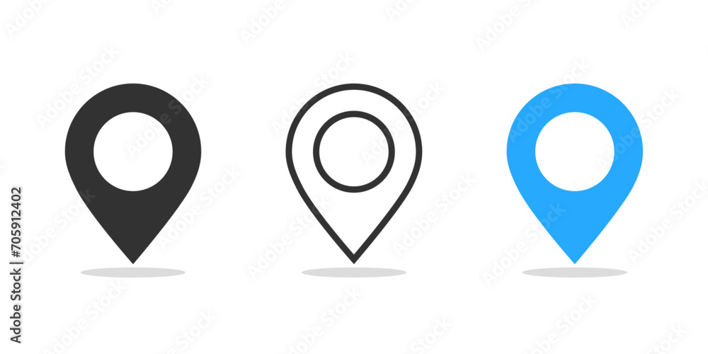 Poster geolocation icon vector. mark location symbol. navigation, map, location pin, position. vector illus