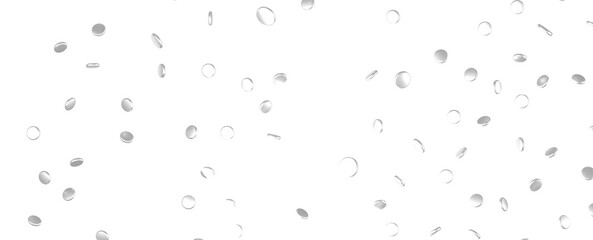 Glittering confetti on a transparent background. Holiday, birthday and Christmas decoration