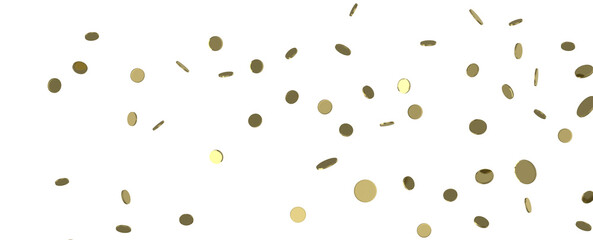 Glittering golden confetti png. Glittering golden