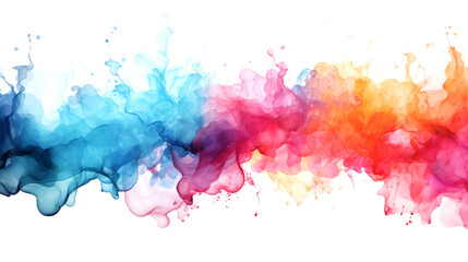 colorful watercolor background.