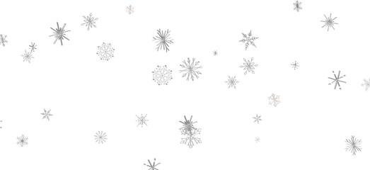 Gentle Snow Drift: Mind-Blowing 3D Illustration of Falling Holiday Snowflakes