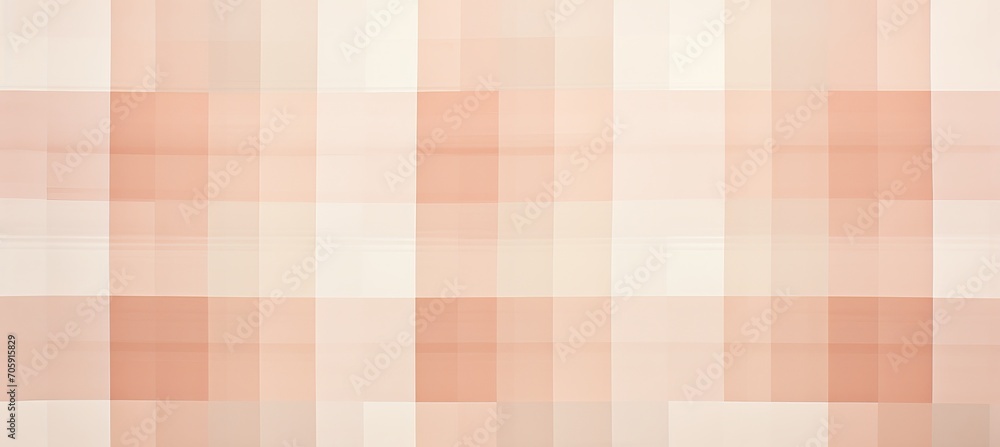 Aufkleber elegant and tranquil checkered background pattern in various tones of soothing peach fuzz color