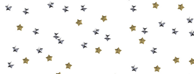 Fototapeta premium Heavenly Golden Shower: 3D Illustration Brings the Beauty of Stars to Life