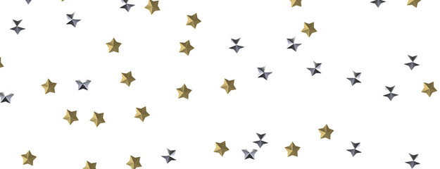 Radiant Showers: Immerse Yourself in a Spellbinding 3D Gold Stars Downpour