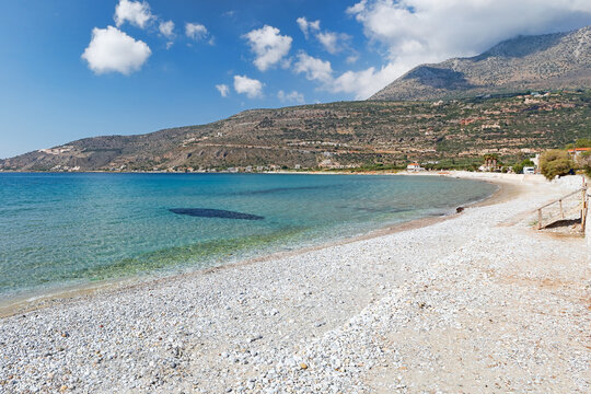 Neo Itilo beach in Mani, Greece