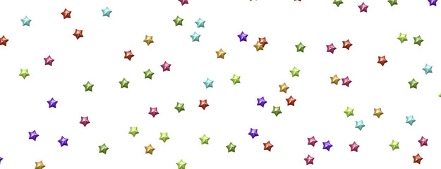 colourful  XMAS stars background, sparkle lights confetti falling. magic shining Flying christmas stars on night
