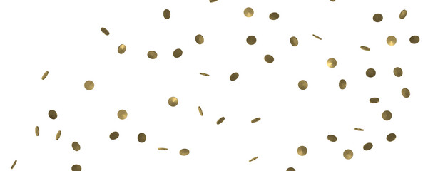 Glittering golden confetti png. Glittering golden