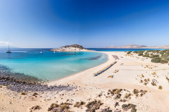 The famous beach Simos of Elafonisos island, Greece