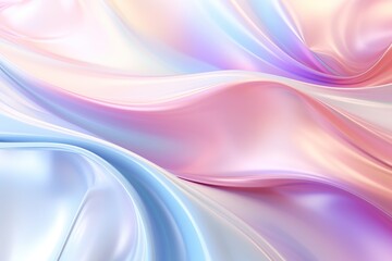 Abstract iridescent holographic background of pastel colors