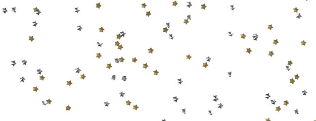 Dazzling Delight: Witness the Brilliance of a 3D Gold Stars Downpour