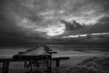 Steetley Pier, Hartlepool, County Durham, UK