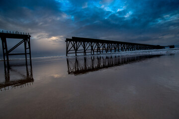 Steetley Pier, Hartlepool, County Durham, UK