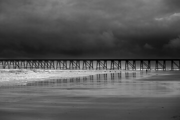 Steetley Pier, Hartlepool, County Durham, UK