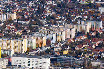 Residential building in the suburb district Wetzelsdorf in Graz, Ausitra