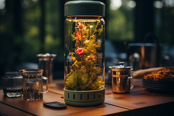 Smart herbal tea bottle