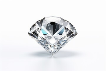 Fototapeta premium Beautiful diamond on white background