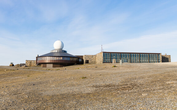 Nordkapp visitor centre building at the northernmost point of europe in Norway
