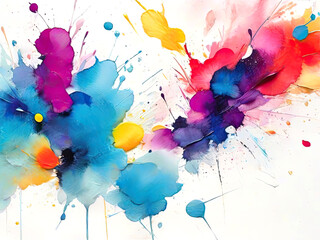 Creative modern style art painting. Colorful artistic design.