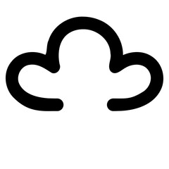 Transparent PNG of a snow symbol as used on weather maps shown on television weather forecasts. It consists of a dark cloud with two flakes of snow falling - obrazy, fototapety, plakaty