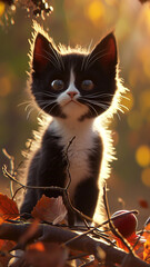 An adorable cute kitten