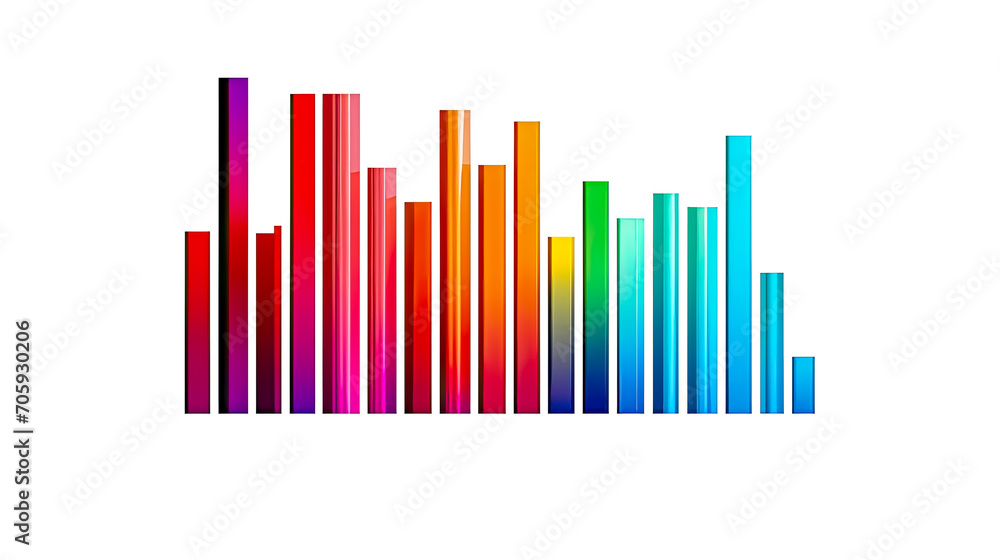 Poster flat chart and graph elements