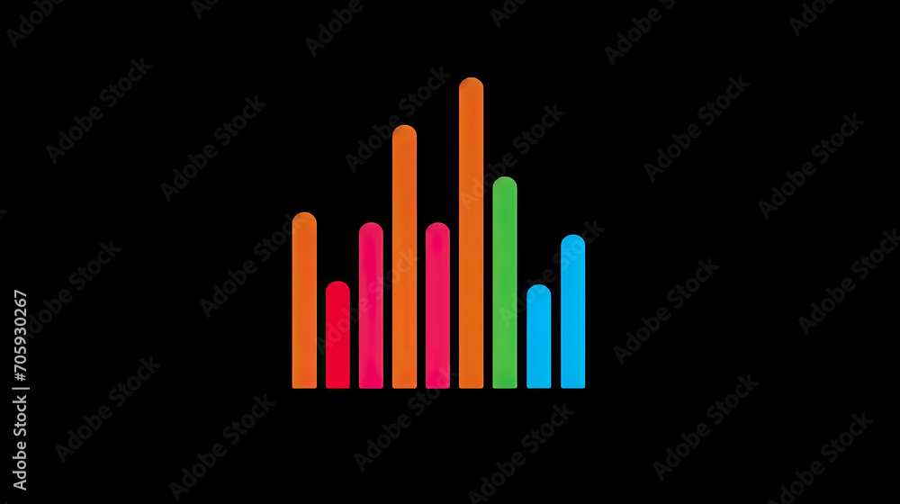 Poster Flat chart and graph elements