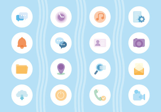 Glassmorphism App Icon Set