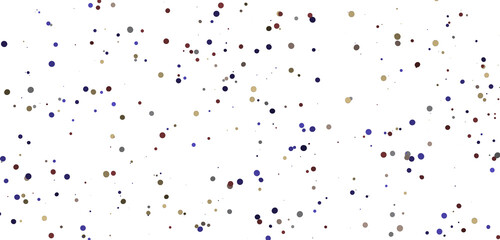 Glittering confetti on a transparent background. Holiday, birthday and Christmas decoration