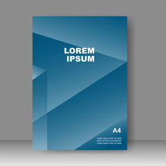 Naklejka premium Book cover design modern technology style. Annual report. Brochure template, catalog. Simple Flyer promotion. magazine. Vector illustration