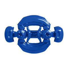 Metal abstract shape, 3d render © neurostructure