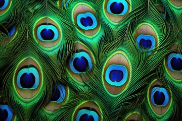 Obraz premium Peacock feathers background