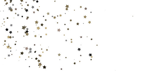 Enchanted Galaxy: Experience the Splendor of a 3D Gold Stars Shower