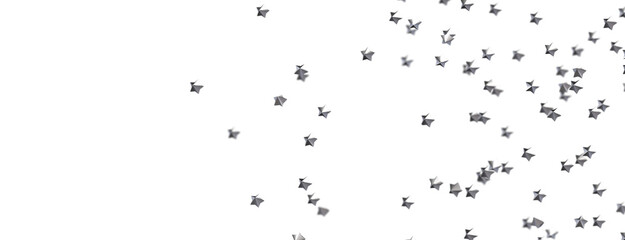 Journey to the Cosmos: Immerse Yourself in a 3D Gold Stars Rainfall