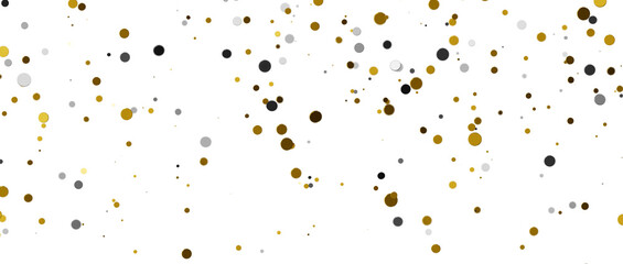 gold  Celebration: Captivating 3D Illustration of Shimmering gold Confetti - PNG