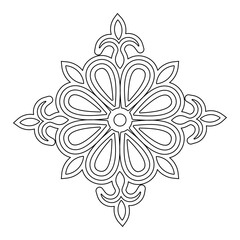Decorative vector elements. Elegant openwork pattern.